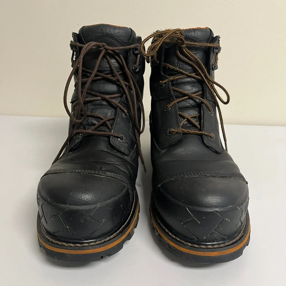Timberland PRO Boondock 6-Inch Mens 13M Black Composite Toe Work Boots Workwear